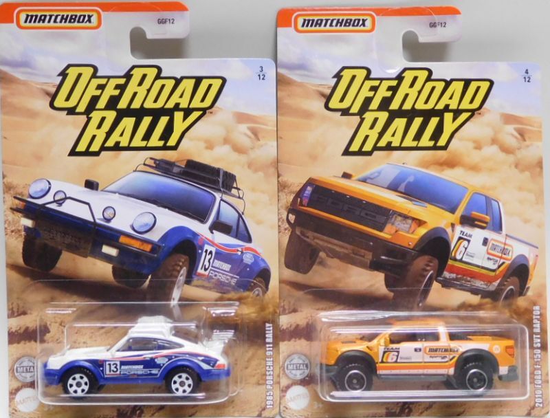 画像: 2020 MATCHBOX WALMART EXCLUSIVE【"OFF ROAD RALLY"Aアソート 6種セット】1970 Datsun 510 Rally/2015 Subaru WRX STi/1985 Porsche 911 Rally/2010 Ford F-150 SVT Raptor/Volkswagen Beetle 4x4/1972 Ford Bronco 4x4 (予約不可）