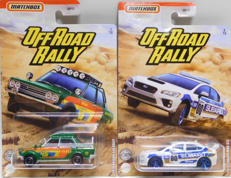 画像: 2020 MATCHBOX WALMART EXCLUSIVE【"OFF ROAD RALLY"Aアソート 6種セット】1970 Datsun 510 Rally/2015 Subaru WRX STi/1985 Porsche 911 Rally/2010 Ford F-150 SVT Raptor/Volkswagen Beetle 4x4/1972 Ford Bronco 4x4 (予約不可）