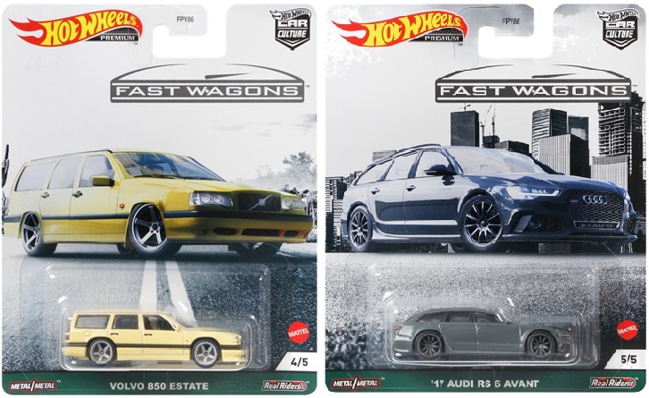 画像: 【US版】2021 HW CAR CULTURE 【BアソートFAST WAGON (5種セット）】'69 NISSAN SKYLINE VAN/VOLVO P220 AMAZON WAGON/'64 CHEVY NOVA PANEL/VOLVO 850 ESTATE/'17 AUDI RS 6 AVANT