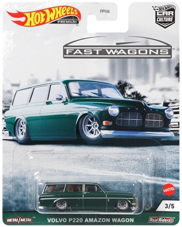 画像1: 2021 HW CAR CULTURE "FAST WAGONS" 【VOLVO P220 AMAZON WAGON】DK.GREEN/RR