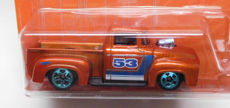 画像: 2021 HW 53ND ANNIVERSARY BLUE AND ORANGE【CUSTOM '56 FORD TRUCK】ORANGE/5SP(全てパック割れ） (予約不可）