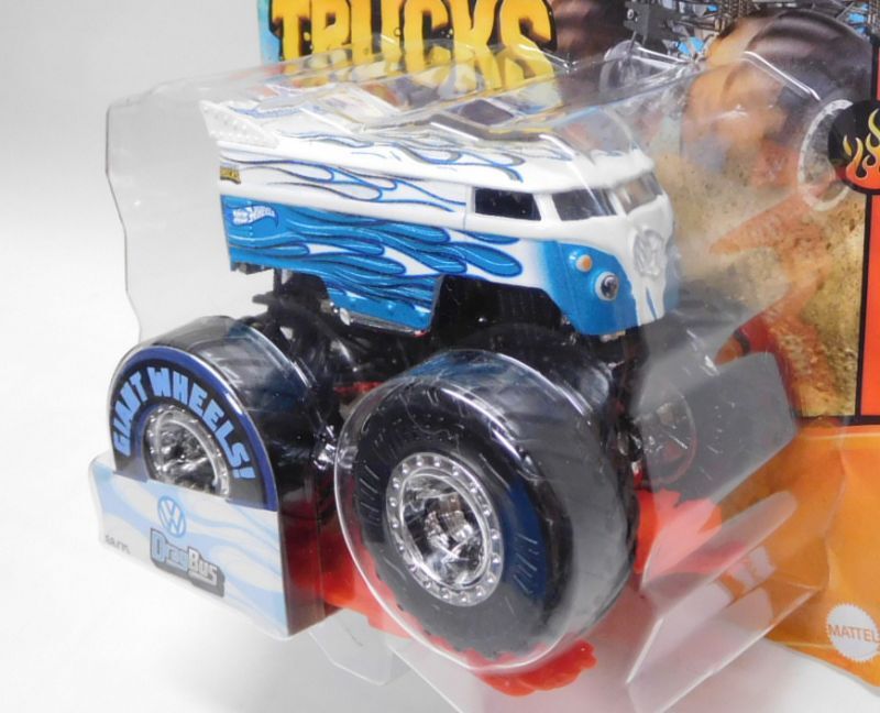 画像: 2020 HW MONSTER TRUCKS! 【VOLKSWAGEN DRAG BUS】 WHITE-AQUA (includes CRUSHABLE CAR)(予約不可）