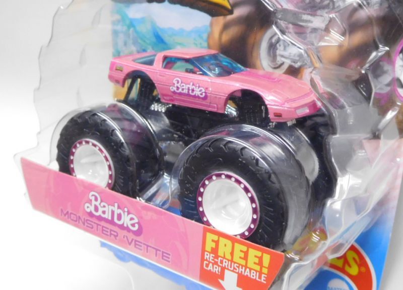 画像: 2021 HW MONSTER TRUCKS! 【BARBIE MONSTER VETTE】 PINK (includes RE-CRUSHABLE CAR)(予約不可）