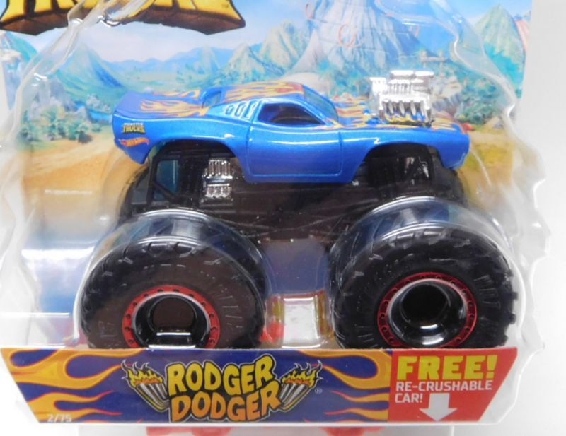 画像: 2021 HW MONSTER TRUCKS! 【RODGER DODGER】 BLUE (includes RE-CRUSHABLE CAR)(予約不可）
