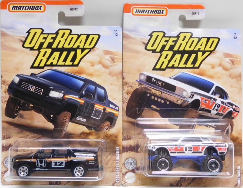 画像: 2020 MATCHBOX WALMART EXCLUSIVE【"OFF ROAD RALLY"Bアソート 6種セット】Mustanger/1990 Volkswagen Golf Country/Ridge Raider/Jeep 4x4/2007 Honda Ridgeline/Sonora Shredder (予約不可）