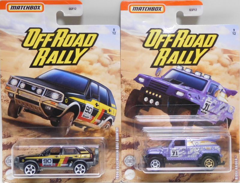 画像: 2020 MATCHBOX WALMART EXCLUSIVE【"OFF ROAD RALLY"Bアソート 6種セット】Mustanger/1990 Volkswagen Golf Country/Ridge Raider/Jeep 4x4/2007 Honda Ridgeline/Sonora Shredder (予約不可）