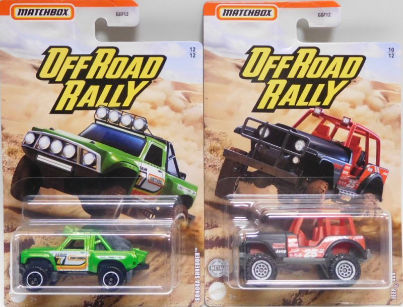 画像: 2020 MATCHBOX WALMART EXCLUSIVE【"OFF ROAD RALLY"Bアソート 6種セット】Mustanger/1990 Volkswagen Golf Country/Ridge Raider/Jeep 4x4/2007 Honda Ridgeline/Sonora Shredder (予約不可）