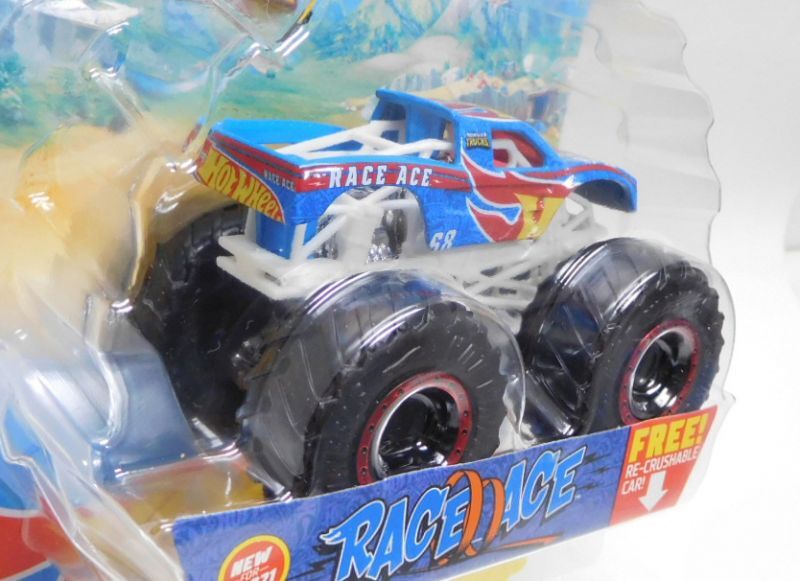 画像: 2021 HW MONSTER TRUCKS! 【RACE ACE】 RACE TEAM BLUE (includes RE-CRUSHABLE CAR)(予約不可）