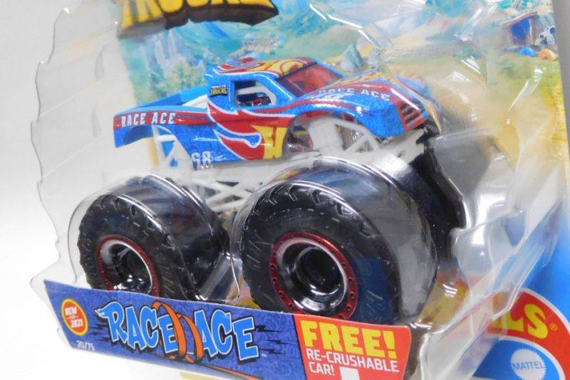 画像: 2021 HW MONSTER TRUCKS! 【RACE ACE】 RACE TEAM BLUE (includes RE-CRUSHABLE CAR)(予約不可）