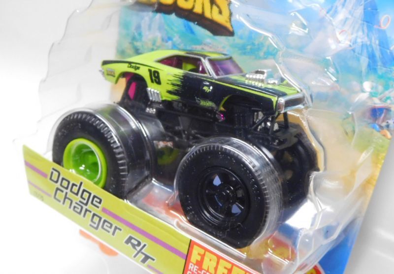 画像: 2021 HW MONSTER TRUCKS! 【DODGE CHARGER R/T】 LT.GREEN-BLACK (includes RE-CRUSHABLE CAR)(予約不可）