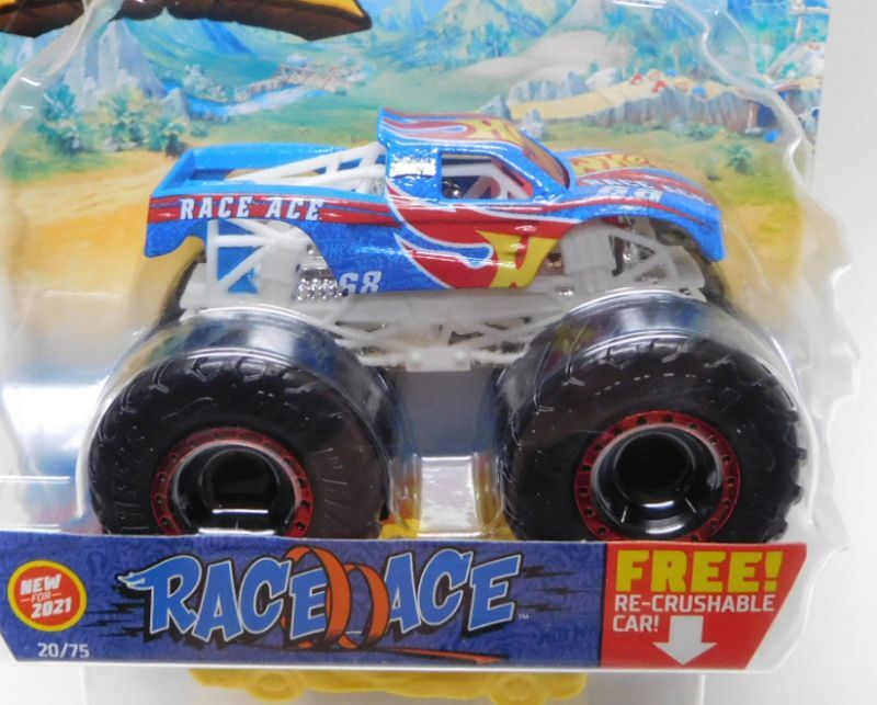 画像: 2021 HW MONSTER TRUCKS! 【RACE ACE】 RACE TEAM BLUE (includes RE-CRUSHABLE CAR)(予約不可）