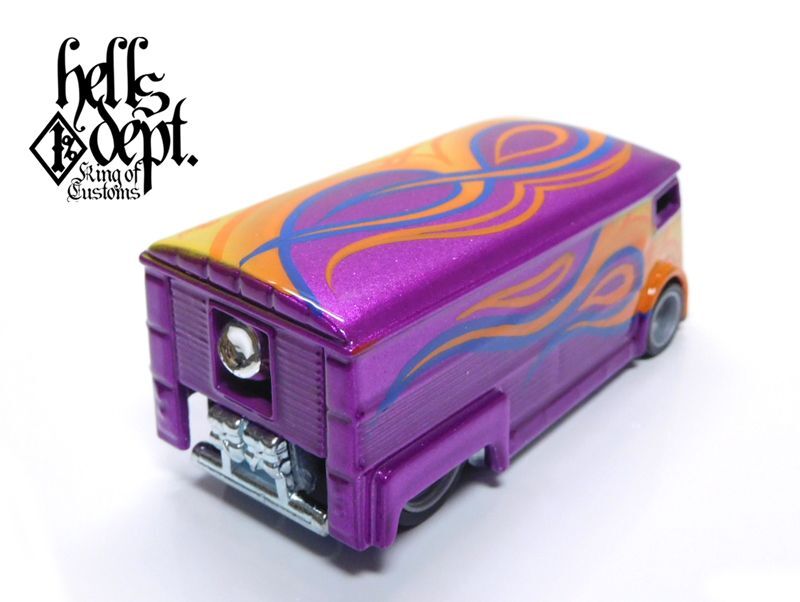 画像: HELLS DEPT 2020 - BOO Pinstriping 【DRAG H-VAN (MOONEYES VW DRAG BUS(LOOSE)付き） (カスタム完成品）】CANDY PURPLE （送料サービス適用外）