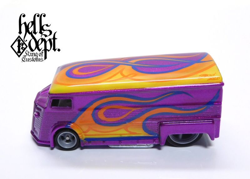 画像: HELLS DEPT 2020 - BOO Pinstriping 【DRAG H-VAN (MOONEYES VW DRAG BUS(LOOSE)付き） (カスタム完成品）】CANDY PURPLE （送料サービス適用外）