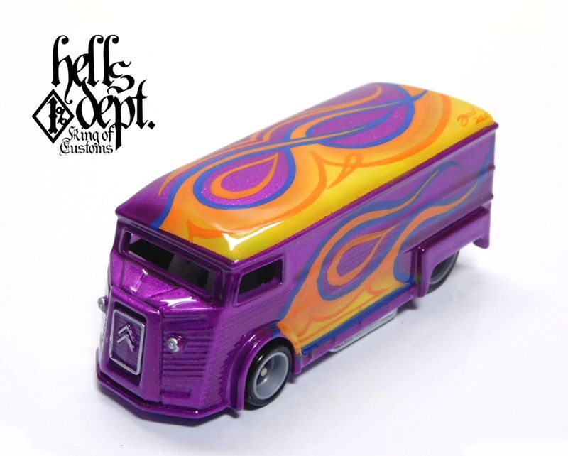 画像: HELLS DEPT 2020 - BOO Pinstriping 【DRAG H-VAN (MOONEYES VW DRAG BUS(LOOSE)付き） (カスタム完成品）】CANDY PURPLE （送料サービス適用外）