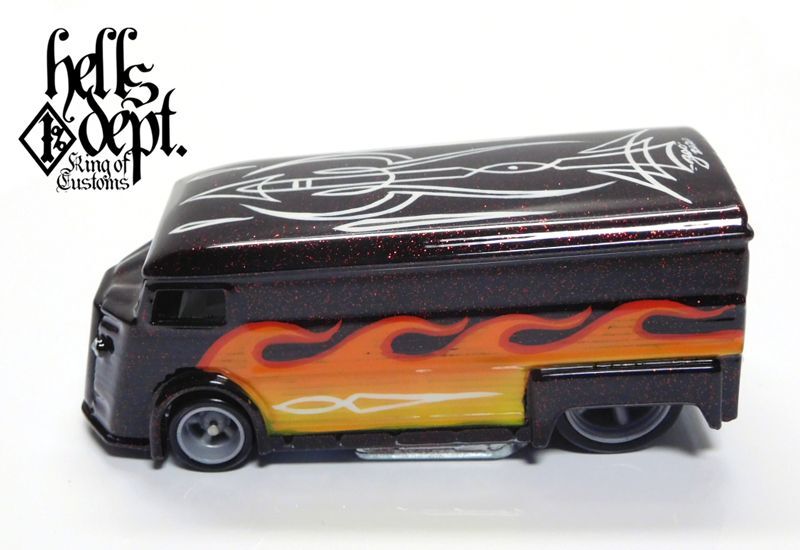 画像: HELLS DEPT 2020 - BOO Pinstriping 【DRAG H-VAN (MOONEYES VW DRAG BUS(LOOSE)付き） (カスタム完成品）】MET.DK.RED （送料サービス適用外）