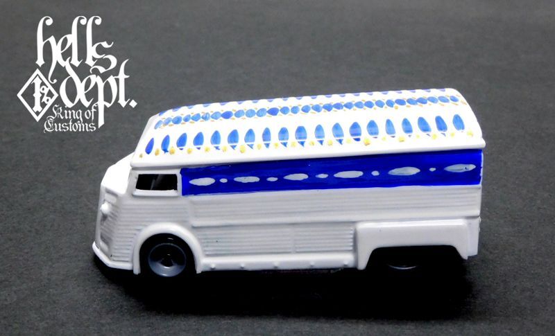 画像: HELLS DEPT 2020 - BOO Pinstriping 【”陶器シリーズ” DRAG H-VAN (MOONEYES VW DRAG BUS(LOOSE)付き） (カスタム完成品）】WHITE（送料サービス適用外）