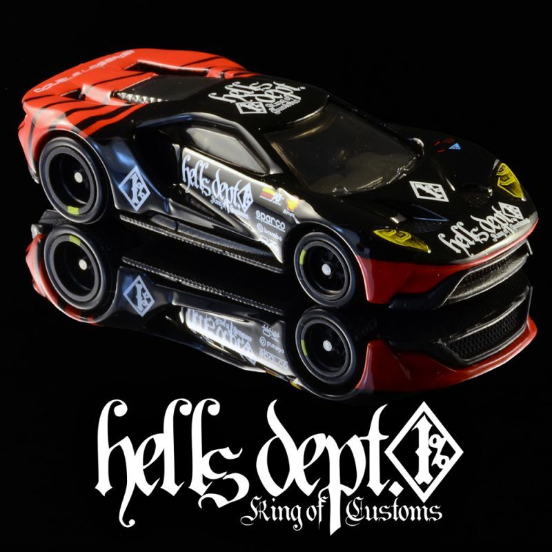 画像: HELLS DEPT 2021 - DOUBLE LOSER[S] 【"ADVAN風" '17 FORD GT (カスタム完成品）】BLACK-RED/RR （送料サービス適用外）