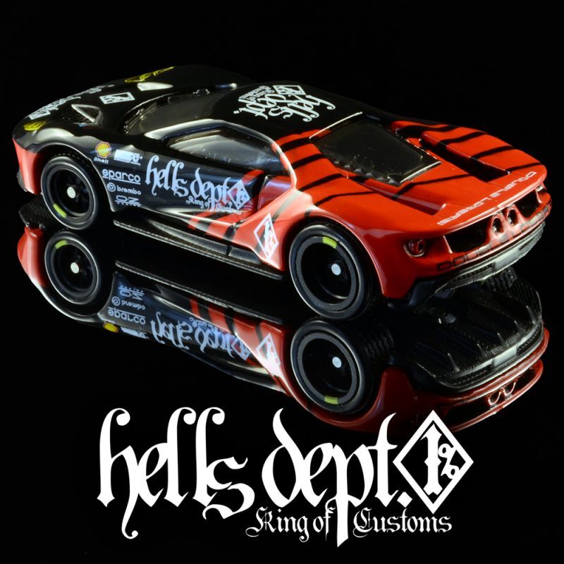 画像: HELLS DEPT 2021 - DOUBLE LOSER[S] 【"ADVAN風" '17 FORD GT (カスタム完成品）】BLACK-RED/RR （送料サービス適用外）