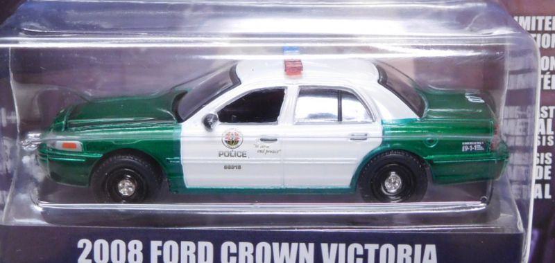 画像: 2021 GREENLIGHT HOLLYWOOD SERIES 30 【2008 FORD CROWN VICTORIA】 GREEN-WHITE/RR (THE ROOKIE) (GREEN MACHINES)