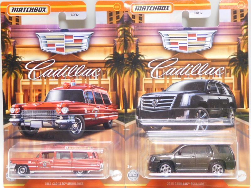 画像: 2021 WALMART EXCLUSIVE 【CADILLAC 6種セット】 2015 CADILLAC ESCALADE/CADILLAC CTS COUPE/1975 CADILLAC ELDORADO CONVERTIBLE/1963 CADILLAC AMBULANCE/1941 CADILLAC SERIES 62 CONVERTIBLE COUPE/1969 CADILLAC SEDAN DEVILLE (予約不可）