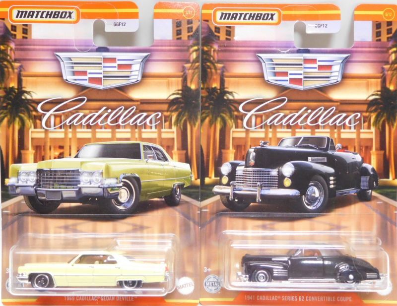 画像: 2021 WALMART EXCLUSIVE 【CADILLAC 6種セット】 2015 CADILLAC ESCALADE/CADILLAC CTS COUPE/1975 CADILLAC ELDORADO CONVERTIBLE/1963 CADILLAC AMBULANCE/1941 CADILLAC SERIES 62 CONVERTIBLE COUPE/1969 CADILLAC SEDAN DEVILLE (予約不可）