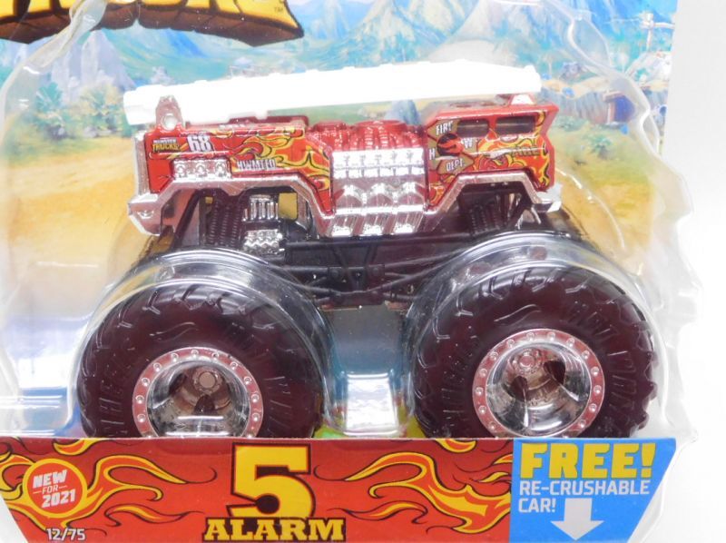 画像: 2021 HW MONSTER TRUCKS! 【5 ALARM】 RED (includes RE-CRUSHABLE CAR)(予約不可）