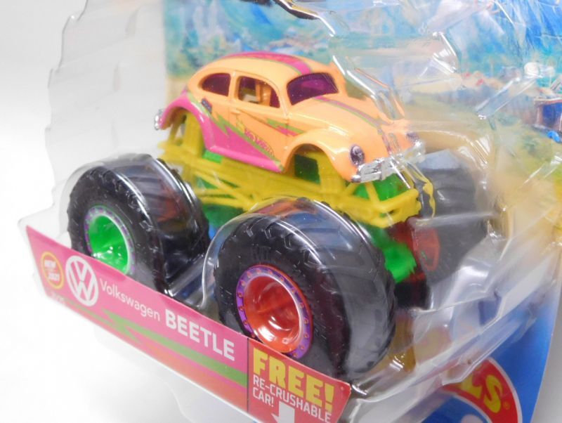 画像: 2021 HW MONSTER TRUCKS! 【VOLKS WAGEN BEETLE】 ORANGE-PINK (includes RE-CRUSHABLE CAR)(予約不可）