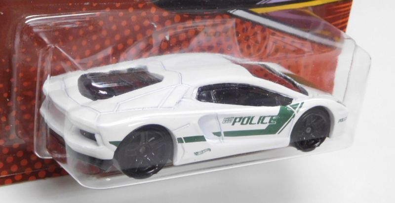 画像: 2020 HW AUTO MOTIVE "POLICE" 【LAMBORGHINI AVENTADOR COUPE】WHITE-GREEN/PR5