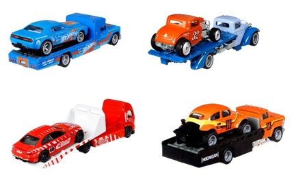 画像: 【送料無料】HW CAR CULTURE - TEAM TRANSPORT 【Lアソート (4個入り）】'18 DODGE CHALLENGER SRT DEMON/'32 FORD/BMW M3 E46/VOLKSWAGEN "BAJA BUG"