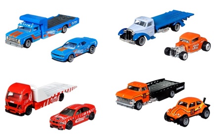 画像: 【送料無料】HW CAR CULTURE - TEAM TRANSPORT 【Lアソート (4個入り）】'18 DODGE CHALLENGER SRT DEMON/'32 FORD/BMW M3 E46/VOLKSWAGEN "BAJA BUG"