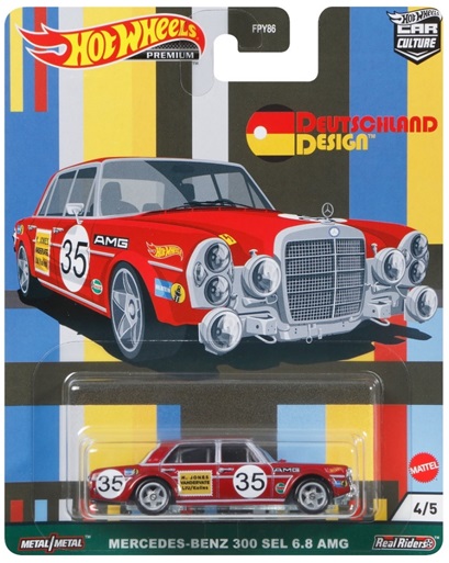 画像: 2021 HW CAR CULTURE 【Cアソート DEUTSCHLAND DESIGN (5種セット）】MERCEDES-BENZ 300 SEL 6.8 AMG/VOLKSWAGEN T1 PANEL BUS/AUDI S4 QUATTRO/PORSCHE 959 (1986)/BMW M3 E46