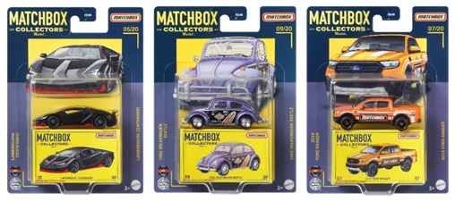 画像: 2021 MATCHBOX COLLECTORS　【"B"アソート 3種セット】ランボルギーニ チェンテナリオ/1962 フォルクスワーゲン　ビートル/2019 フォード レンジャー