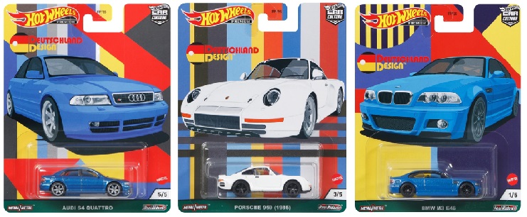 画像: 2021 HW CAR CULTURE 【Cアソート DEUTSCHLAND DESIGN (5種セット）】MERCEDES-BENZ 300 SEL 6.8 AMG/VOLKSWAGEN T1 PANEL BUS/AUDI S4 QUATTRO/PORSCHE 959 (1986)/BMW M3 E46