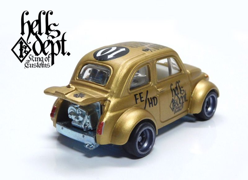 画像: HELLS DEPT 2021 - カツヌマ製作所 【'60s FIAT 500D (カスタム完成品）】FLAT GOLD/RR （送料サービス適用外）