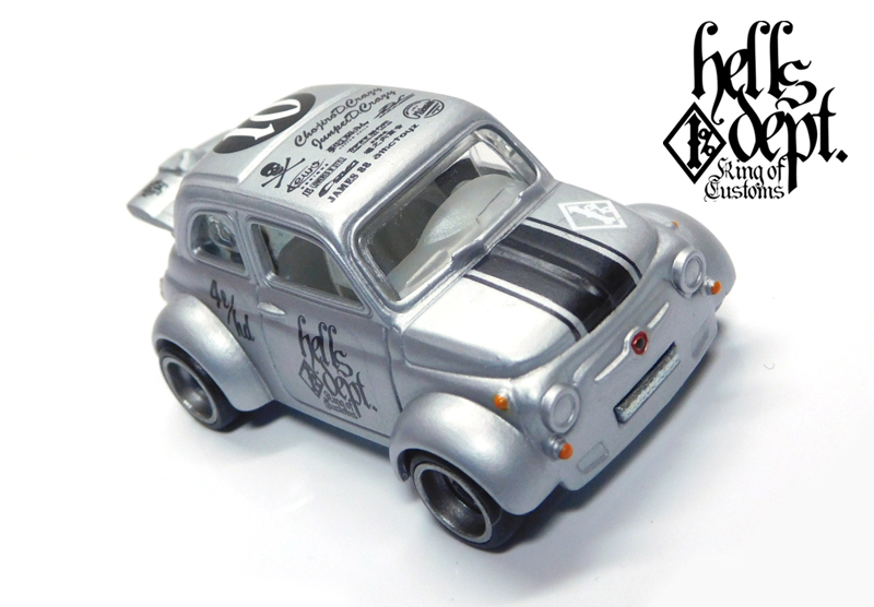 画像: HELLS DEPT 2021 - カツヌマ製作所 【'60s FIAT 500D (カスタム完成品）】FLAT SILVER/RR （送料サービス適用外）