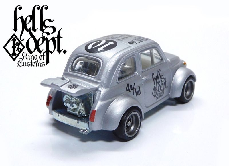 画像: HELLS DEPT 2021 - カツヌマ製作所 【'60s FIAT 500D (カスタム完成品）】FLAT SILVER/RR （送料サービス適用外）