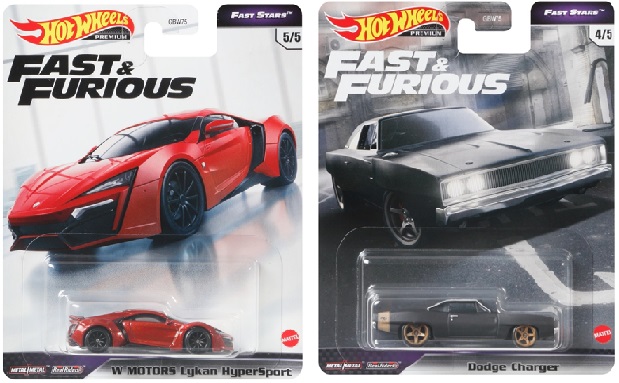 画像: 2021 HW PREMIUM FAST & FURIOUS 【Lアソート"FAST STARS" (5種セット）】LYKAN HYPER SPORT/DODGE CHARGER/MITSUBISHI ECLOPSE/'92 FORD MUSTANG/JEEP GRAND CHEROKEE TRACKHAWK