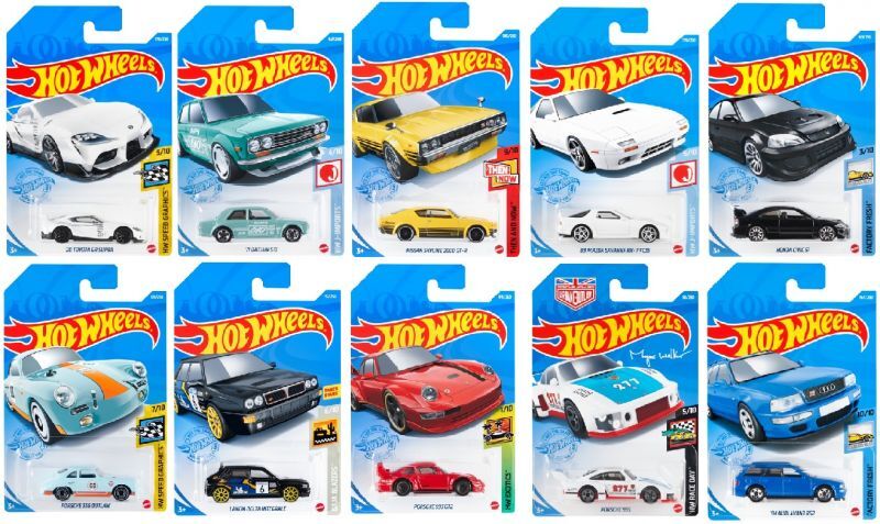 HOT WHEELS ベーシック 単品10種セット (国内流通版/裏面日本語)】'20