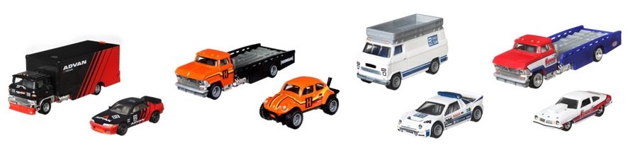 画像: 【送料無料】HW CAR CULTURE - TEAM TRANSPORT 【Mアソート (4個入り）】Nissan Skyline GT-R (BNR32)/'74 Cheverolet Vega Pro Stock/Ford RS200/VOLKSWAGEN "BAJA BUG"