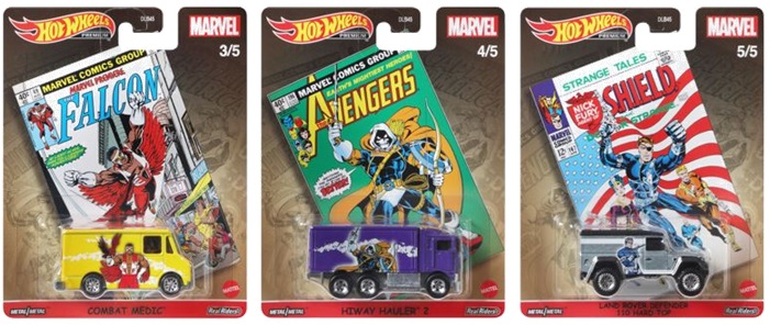 画像: 2021 POP CULTURE "MARVEL" 【Lアソート 5種セット】 VOLKSWAGEN T1 DRAG BUS/MBK VAN/COMBAT MEDIC/HIWAY HAULER 2/LAND ROVER DEFENDER 110 HARDTOP