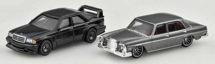 画像: 2021 HW CAR CULTURE "PREMIUM 2PACK" 【MERCEDES-BENZ 280SEL/190E 2.5-16】GRAY/BLACK/RR