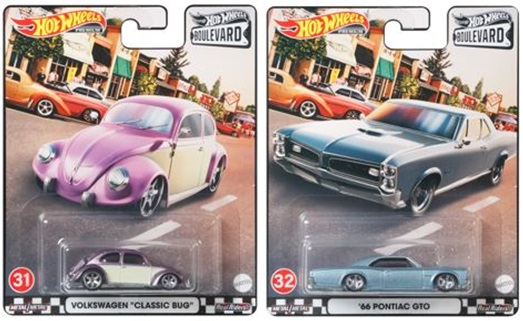 画像: 2021 HW BOULEVARD 【Cアソート　5種セット】CUSTOM '70 CHEVY NOVA/'70 PLYMOUTH SUPERBIRD/DMC DELOREAN/VOLKSWAGEN "CLASSIC BUG"/'66 PONTIAC GTO(お一人様１セットのみ)