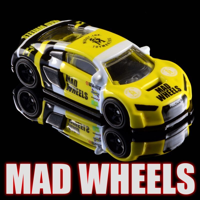 画像: MAD WHEELS (マッドホイール） 【"NEWMAN LIKE" AUDI R8 LMS (カスタム完成品)】YELLOW/RR（送料サービス適用外） 