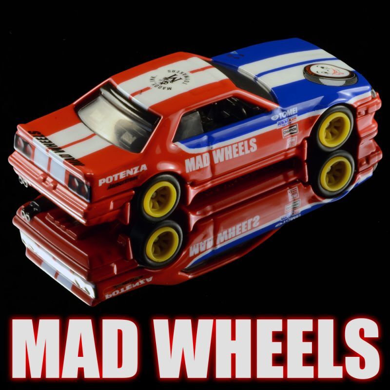 画像: MAD WHEELS (マッドホイール） 【'82 NISSAN SKYLINE R30 (カスタム完成品)】RED-BLUE/RR（送料サービス適用外） 