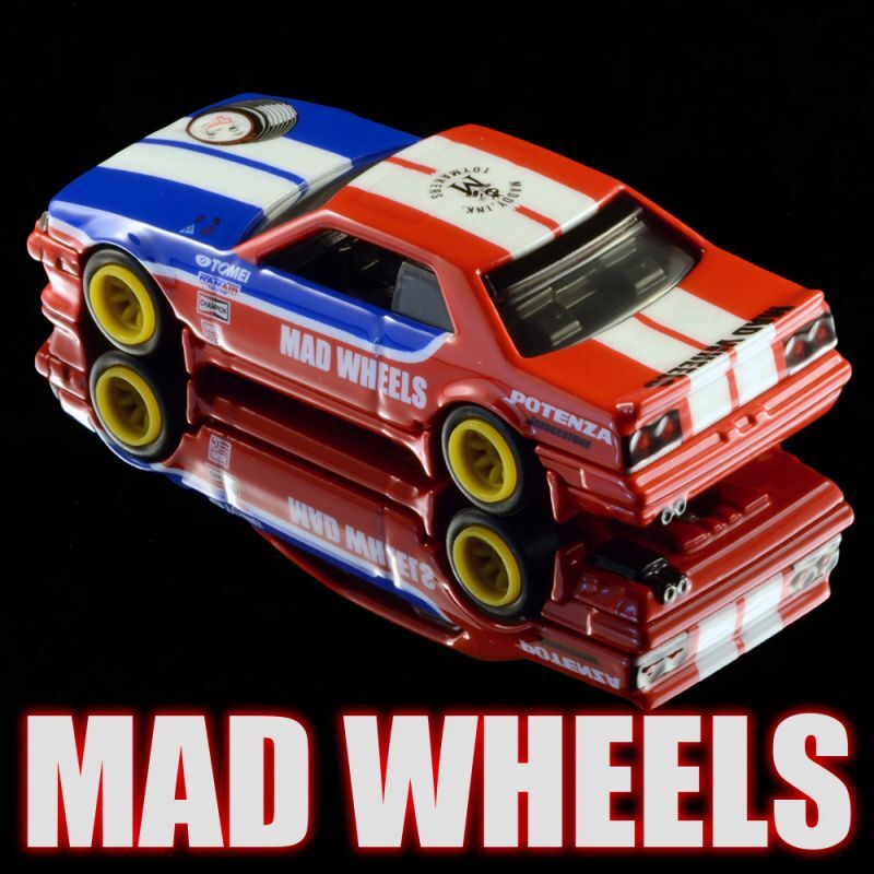 画像: MAD WHEELS (マッドホイール） 【'82 NISSAN SKYLINE R30 (カスタム完成品)】RED-BLUE/RR（送料サービス適用外） 