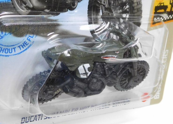 画像: 【DUCATI SCRAMBLER HOT WHEELS EDITION】FLAT OLIVE/ORMC (SHARK MOUTH) (NEW CAST)