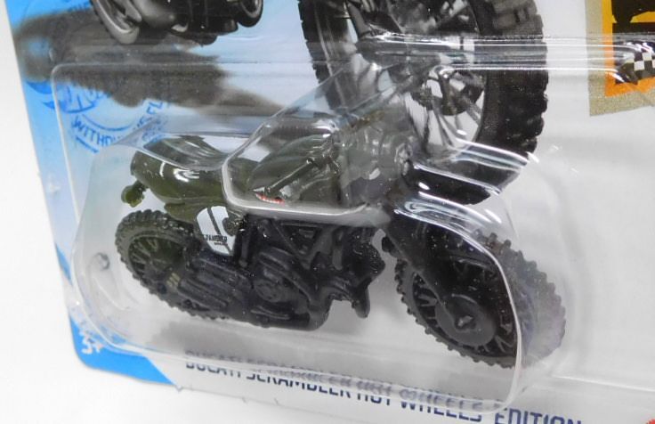 画像: 【DUCATI SCRAMBLER HOT WHEELS EDITION】FLAT OLIVE/ORMC (SHARK MOUTH) (NEW CAST)