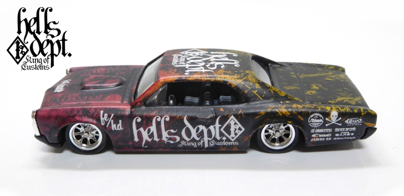 画像: HELLS DEPT 2021 - カツヌマ製作所 【'66 PONTIAC GTO (カスタム完成品）】FLAT BLACK-RED-GOLD/RR （送料サービス適用外）