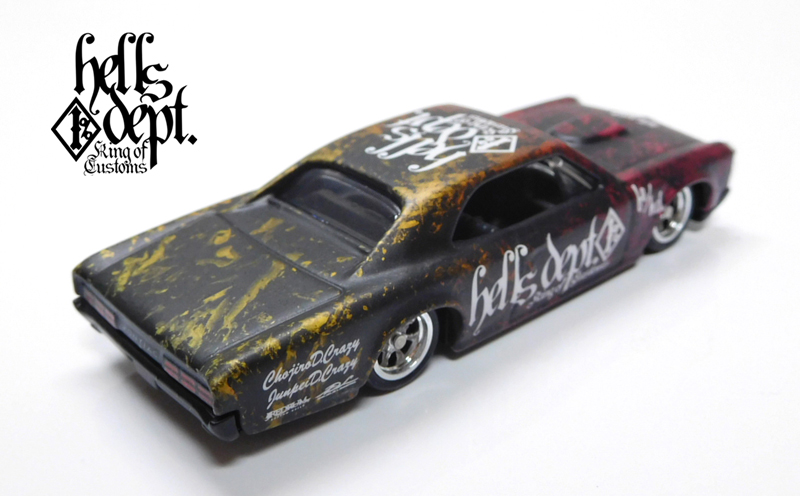 画像: HELLS DEPT 2021 - カツヌマ製作所 【'66 PONTIAC GTO (カスタム完成品）】FLAT BLACK-RED-GOLD/RR （送料サービス適用外）