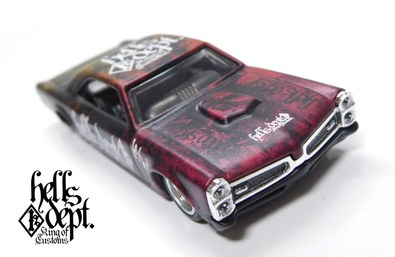 画像: HELLS DEPT 2021 - カツヌマ製作所 【'66 PONTIAC GTO (カスタム完成品）】FLAT BLACK-RED-GOLD/RR （送料サービス適用外）